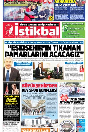 İstikbal Gazetesi 27 Nisan 2026 Manşeti