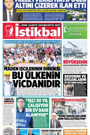 İstikbal Gazetesi 29 Nisan 2026 Manşeti