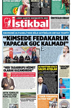 İstikbal Gazetesi 8 Nisan 2026 Manşeti