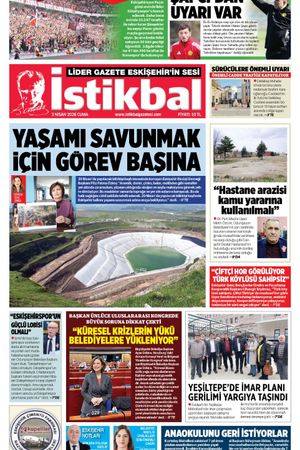 İstikbal Gazetesi 3 Nisan 2026 Manşeti
