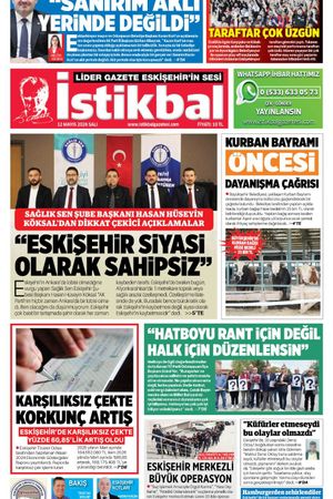 İstikbal Gazetesi 12 Mayıs 2026 Manşeti