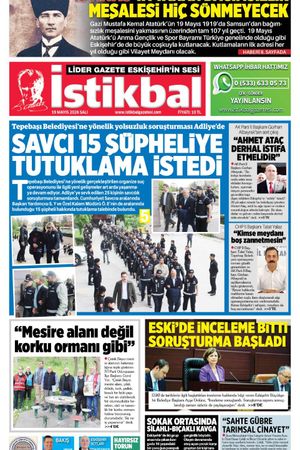 İstikbal Gazetesi 19 Mayıs 2026 Manşeti