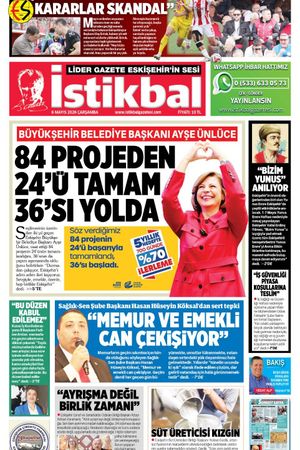 İstikbal Gazetesi 6 Mayıs 2026 Manşeti