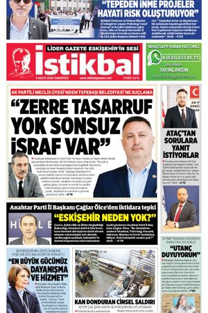 İstikbal Gazetesi 9 Mayıs 2026 Manşeti
