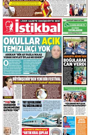 İstikbal Gazetesi 17 Haziran 2026 Manşeti