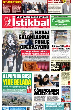 İstikbal Gazetesi 20 Haziran 2026 Manşeti