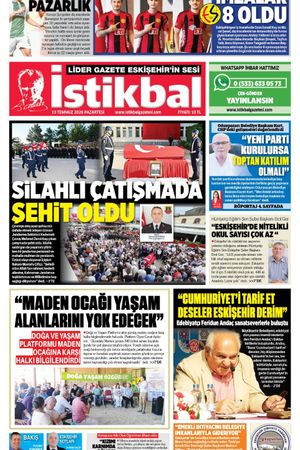 İstikbal Gazetesi 13 Temmuz 2026 Manşeti