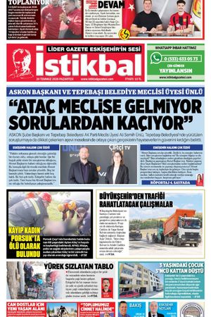 İstikbal Gazetesi 20 Temmuz 2026 Manşeti