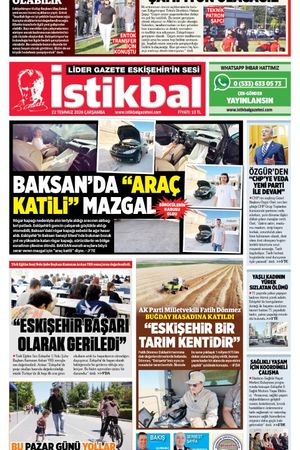 İstikbal Gazetesi 22 Temmuz 2026 Manşeti