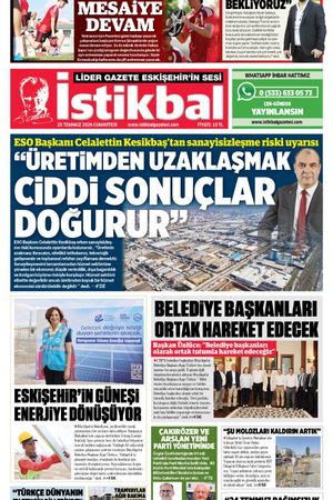 İstikbal Gazetesi 25 Temmuz 2026 Manşeti