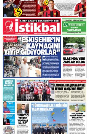 İstikbal Gazetesi 31 Temmuz 2026 Manşeti