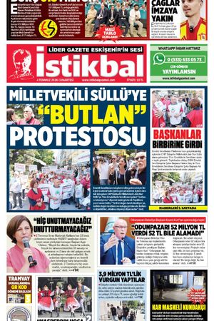 İstikbal Gazetesi 4 Temmuz 2026 Manşeti