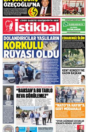 İstikbal Gazetesi 9 Temmuz 2026 Manşeti