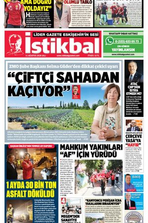 İstikbal Gazetesi 11 Ağustos 2026 Manşeti