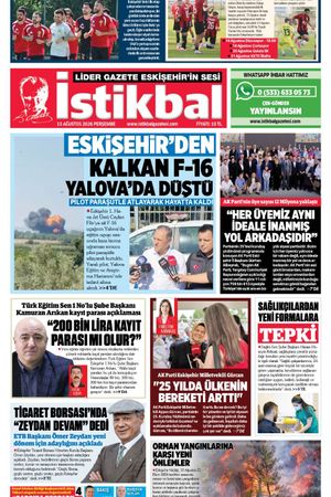 İstikbal Gazetesi 13 Ağustos 2026 Manşeti