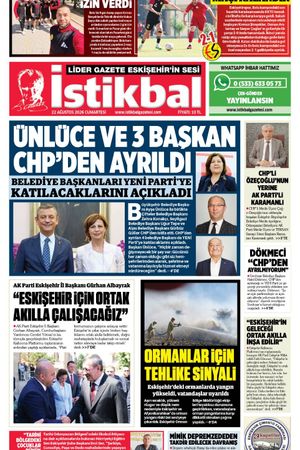 İstikbal Gazetesi 22 Ağustos 2026 Manşeti