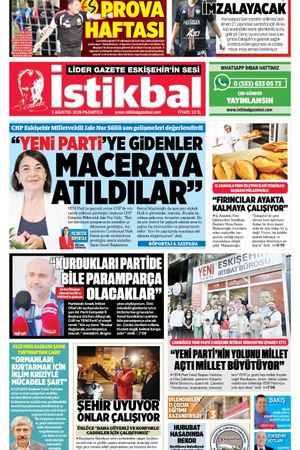 İstikbal Gazetesi 3 Ağustos 2026 Manşeti