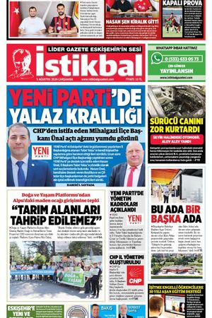 İstikbal Gazetesi 5 Ağustos 2026 Manşeti