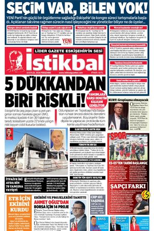 İstikbal Gazetesi 10 Eylül 2026 Manşeti