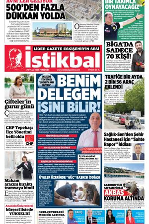 İstikbal Gazetesi 17 Eylül 2026 Manşeti