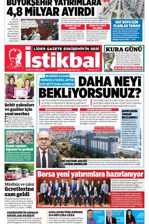 İstikbal Gazetesi 18 Eylül 2026 Manşeti