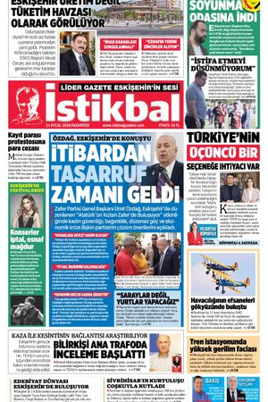İstikbal Gazetesi 21 Eylül 2026 Manşeti