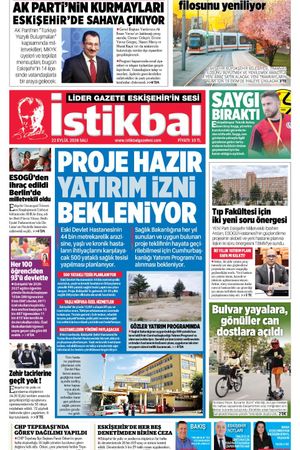 İstikbal Gazetesi 22 Eylül 2026 Manşeti
