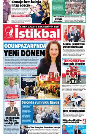 İstikbal Gazetesi 28 Eylül 2026 Manşeti