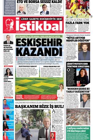 İstikbal Gazetesi 14 Ekim 2026 manşeti