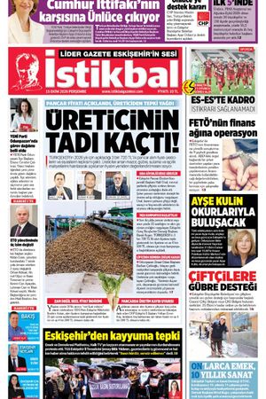 İstikbal Gazetesi 15 Ekim 2026 manşeti