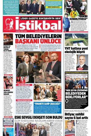 İstikbal Gazetesi 16 Ekim 2026 manşeti