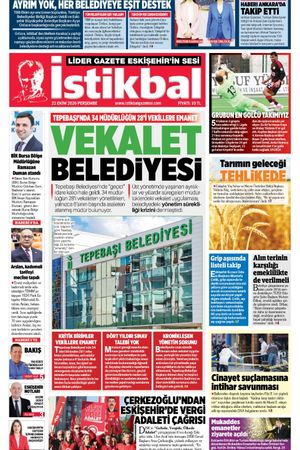 İstikbal Gazetesi 22 Ekim 2026 manşeti