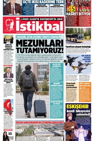 İstikbal Gazetesi 24 Ekim 2026 manşeti