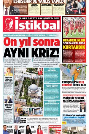 İstikbal Gazetesi 28 Ekim 2026 manşeti