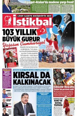 İstikbal Gazetesi 29 Ekim 2026 manşeti
