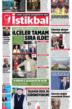 İstikbal Gazetesi 6 Ekim 2026 Manşeti