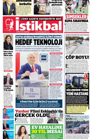 İstikbal Gazetesi 7 Ekim 2026 Manşeti
