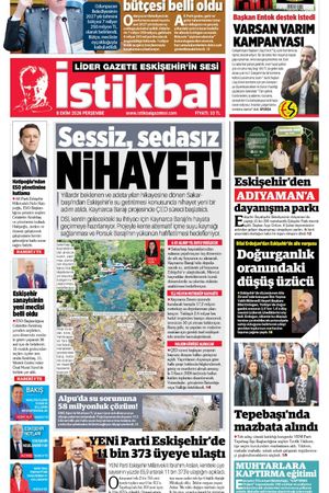 İstikbal Gazetesi 8 Ekim 2026 Manşeti